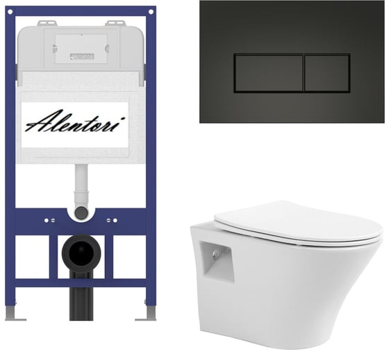 Комплект Инсталляция для подвесного ALENTORI AL.SIS11TAL.CHI203BM1000080 1