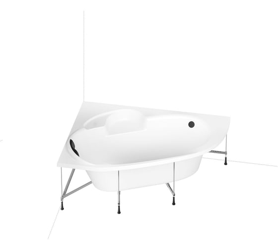 Комплект 6 в 1 Lavinia Boho Bell Pro акриловая ванна 150x100 с инсталляцией, подвесным унитазом 20221367R