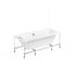 Комплект 5 в 1 Lavinia Boho Pure акриловая ванна 180x80 с инсталляцией и подвесным унитазом 20221125R 2