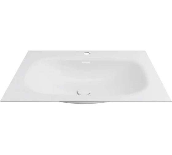 Накладная раковина в ванную Oliveeka белый мат, авиаль M115W70 1