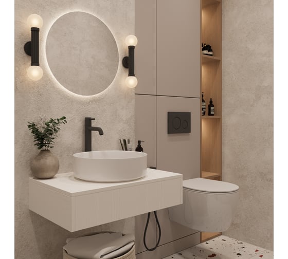 Раковина накладная на столешницу Oliveeka 305-305 белая 9514A