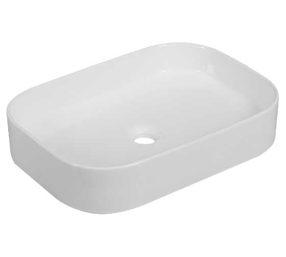 Накладная раковина в ванную на столешницу Oliveeka 560-380 белая 9690A 1