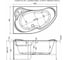 Акриловая ванна на каркасе Aquanet Capri 160х100 L 00205476 4