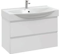 Тумба с раковиной RUVANN TVILS 105 + Элвис 105 в ванную подвесная Т.TVILS.Э-105П-KIT-ELV