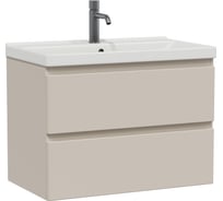 Тумба с раковиной RUVANN STELLO 80 + Фест 80 в ванную подвесная, cappuccino Т.STELLO-CA.П-80П-KIT-FES