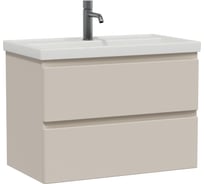 Тумба с раковиной RUVANN STELLO 70 + Фостер 70 в ванную подвесная, cappuccino Т.STELLO-CA.П-70П-KIT-FOS