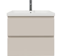 Тумба с раковиной RUVANN STELLO 50 + Moduo 50 в ванную подвесная, cappuccino Т.STELLO-CA.П-50П-KIT-MOD