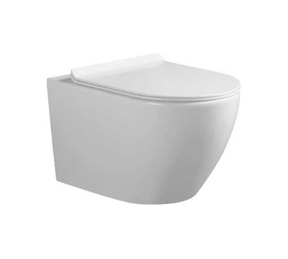 Унитаз подвесной Cerutti SPA Ceruttispa CLIO Aria Tornado безободковый, с сиденьем микролифт 10582 1