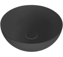 Накладная раковина HATRIA H.HOUR 05.00 S без отверстий для смесителя, антрацит A0Y5A508
