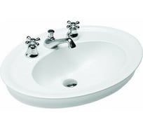 Накладная раковина HATRIA DOLCEVITA 1 отверстие для смесителя, 65х48 см, белая Y0PL01