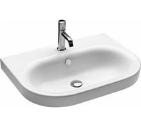 Подвесная раковина HATRIA DAYTIME 1 отверстие для смесителя, 70х50 см, белая Y0YV01