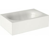 Накладная раковина HATRIA VALLEY без отверстий для смесителя, без перелива, белая Y1GD01