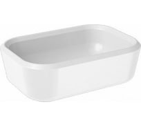 Накладная раковина HATRIA PENCIL 55 без отверстий для смесителя, без перелива, белая Y1GF01