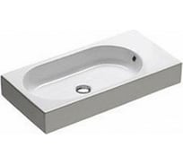 Подвесная раковина HATRIA AREA чаша слева, без отверстий для смесителя Y0W901