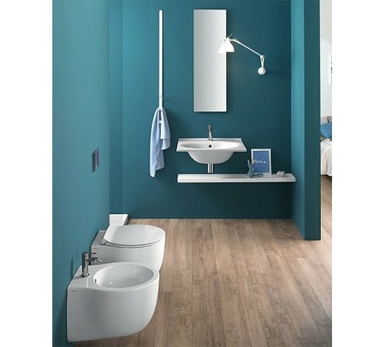 Раковина HATRIA LE FIABE 60, 1 отверстие для смесителя, подвесная или накладная Y1BR01