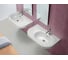 Подвесная раковина HATRIA DAYTIME чаша справа, 1 отверстие для смесителя Y0YZ01 2