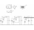 Подвесная раковина HATRIA BAHIA 45, 1 отверстие для смесителя справа по центру BH0450250011TS0 3