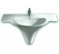 Раковина HATRIA SCULTURE подвесная или накладная, 1 отверстие для смесителя, с переливом YR3801