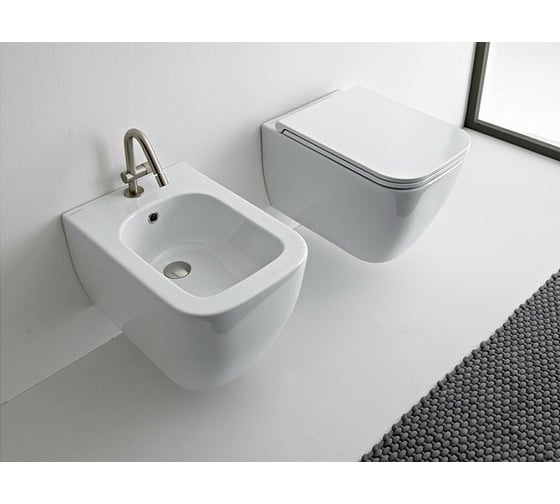 Подвесное биде Scarabeo TEOREMA 2.0 цвет White 5127