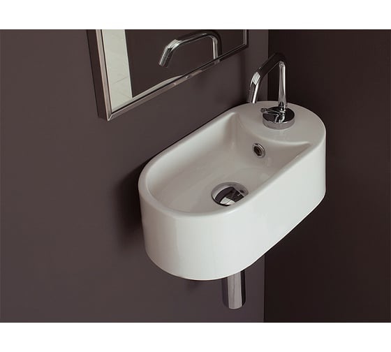 Подвесная раковина Scarabeo SEVENTY с переливом, цвет White 8093/B
