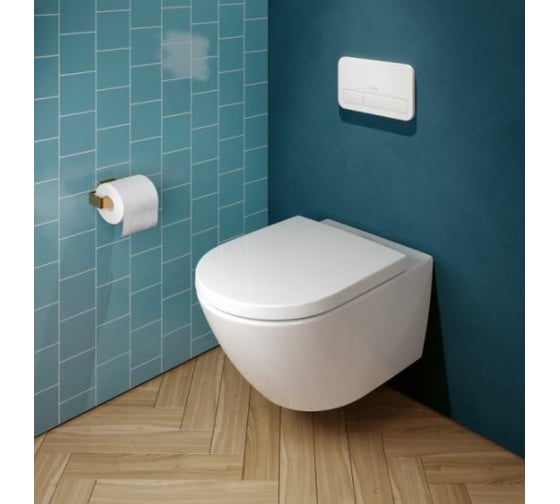 Подвесной унитаз Villeroy & Boch Subway 3.0 шгв 370х560х360 цвет-альпийский белый 4670T001