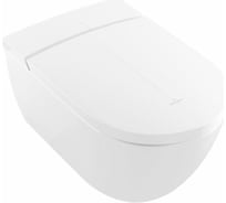 Подвесной унитаз Villeroy & Boch Viclean шгв 385x595x360 CeramicPlus цвет-альпийский белый V0E100R1