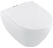 Подвесной унитаз Villeroy & Boch Verity Design 2.0 шгв 370x560x365 цвет-альпийский белый 5C98A101