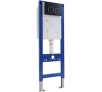 Комплект инсталляция Alcora Grant SLIM с кнопкой BLACK для подвесного унитаза SLIM3516BLACK