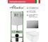 Комплект Alentori Инсталляция SITEMA, Панель смыва с круглыми кнопками, хром + Hansgrohe EluPura Original S Унитаз подвесной 540x360, AquaFall, сиденье с микролифтом, белый ALS.SIS1101.CRHGSET012 2