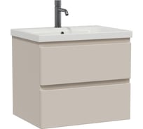 Тумба с раковиной STELLO 60 RUVANN Moduo 60 в ванную подвесная, cappuccino Т.STELLO-CA.П-60П-KIT-MOD