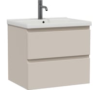 Тумба с раковиной STELLO 60 RUVANN Миранда 60 в ванную подвесная, cappuccino Т.STELLO-CA.П-60П-KIT-MIR