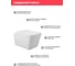 Комплект Alentori Инсталляция SITEMA, Панель смыва с прямоугольными кнопками, белый матовый + Унитаз подвесной 520х370 безободковый, сиденье Soft-Close, белый матовый, форма квадрат ALS.SIS1102.WHQ0120 3