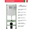 Комплект Alentori Инсталляция SITEMA, Панель смыва с прямоугольными кнопками, черный матовый + Унитаз подвесной 480х360 безободковый, Vortex, сиденье Soft-Close, белый глянцевый, форма овал ALS.SIS1102.MBOV0110 2