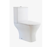 Напольный унитаз Taliente Elegante Vortex, белый, с бачком и крышкой микролифт (быстросъёмный механизм) EL45055