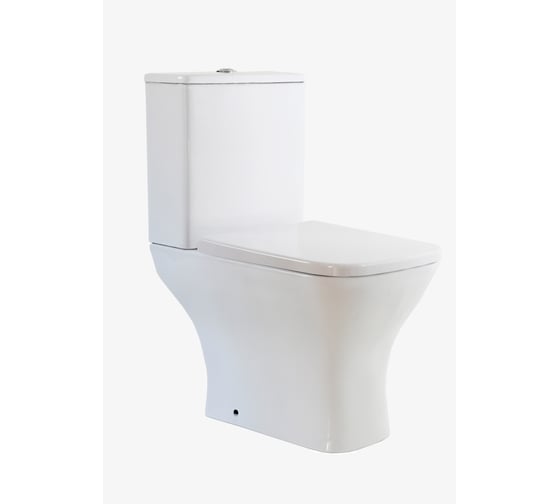 Напольный унитаз Taliente Elegante Vortex, белый, с бачком и крышкой микролифт (быстросъёмный механизм) EL45055 1