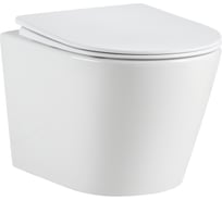 Подвесной унитаз Taliente Altamarea T3, белый, с крышкой микролифт (быстросъёмный механизм) AL65003