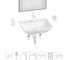 Акционный набор Wellsee 7 в 1 Cute Twin S накладная раковина 55x42 см 20218978R 1