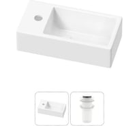 Комплект Wellsee 2 в 1 Lavinia Boho Bathroom Sink накладная/подвесная раковина 40x20 см 20215996R