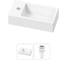 Комплект Wellsee 2 в 1 Lavinia Boho Bathroom Sink накладная/подвесная раковина 40x20 см 20215996R 1