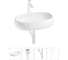 Комплект Wellsee 4 в 1 Lavinia Boho Bathroom Sink накладная раковина 56x33 см 20215090R 1