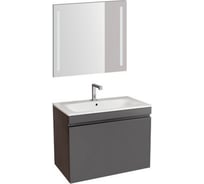 Комплект мебели Geberit Renova Plan тумба с раковиной, зеркало с подсветкой 80 см 529.916.JK.8