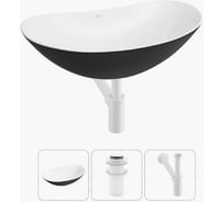 Набор 3 в 1 Wellsee Carefree Dove накладная раковина 60x36 см 20212326R