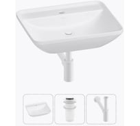 Набор 3 в 1 Wellsee Cute Twin S накладная раковина 55x42 см 20213377R