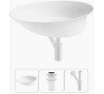 Набор 3 в 1 Wellsee Faze Moment накладная раковина 55x32 см 20214966R