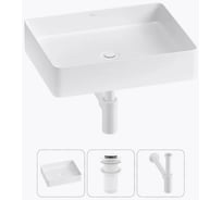 Набор 3 в 1 Wellsee FreeDom 2.0 накладная раковина 51x40 см 20214494R