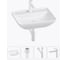 Набор 4 в 1 Wellsee Cute Twin S накладная раковина 55x42 см 20213381R 1