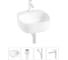 Набор 4 в 1 Wellsee Ideal накладная раковина 42x42 см 20214090R 1