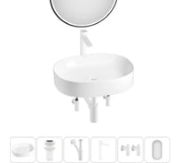 Набор 6 в 1 Wellsee Belle Spa 2.0 накладная раковина 55x45 см 20218436R