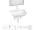 Набор 6 в 1 Wellsee Cute Twin S накладная раковина 55x42 см 20218974R 1
