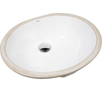 Раковина встраиваемая под столешницу BOND 49,5х40х21см овальная белая с переливом S98-490